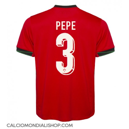 Maglie da calcio Portogallo Pepe #3 Prima Maglia Europei 2024 Manica Corta